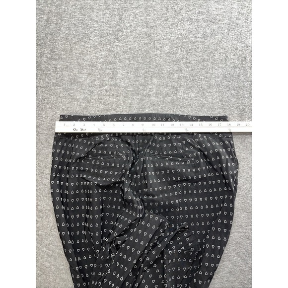 Cato Women's pants black hearts Hi-rise Size 16W Elastic Waist - Picture 4 of 8